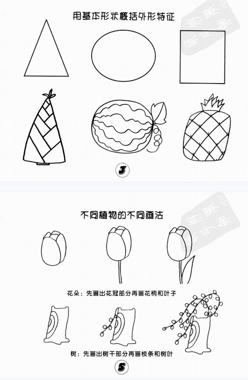 《儿童简笔画创意大全植物》儿童绘画教材（130P）少儿美术 (2).png