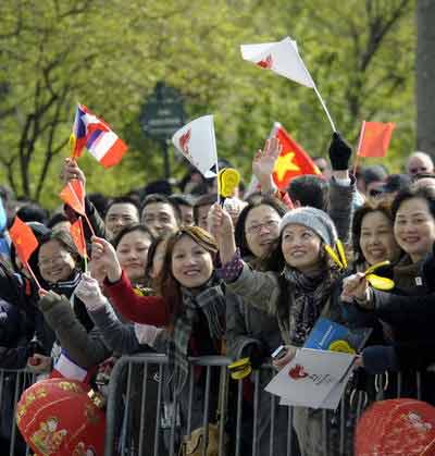 国旗写在脸上,铭在心里