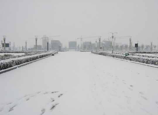 雪上足印